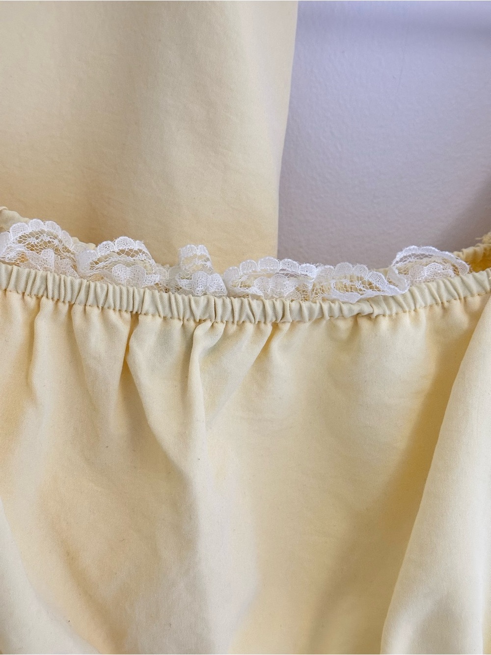 SHEIN Yellow Tiered Maxi Skirt Set with Puff Sleeve Crop Top - Picture 2 of 6